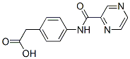 Benzeneacetic acid, 4-[(pyrazinylcarbonyl)amino]- (9CI) Struktur