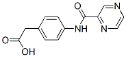 Benzeneacetic acid, 4-[(pyrazinylcarbonyl)amino]- (9CI),726198-29-4,结构式