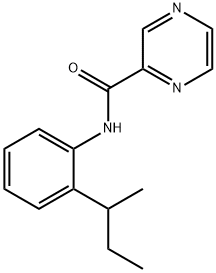 Pyrazinecarboxamide, N-[2-(1-methylpropyl)phenyl]- (9CI) 结构式