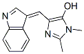 1H-Imidazol-5-ol,  4-(3H-indol-3-ylidenemethyl)-1,2-dimethyl- Structure