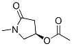 2-Pyrrolidinone,4-(acetyloxy)-1-methyl-,(4R)-(9CI) 结构式