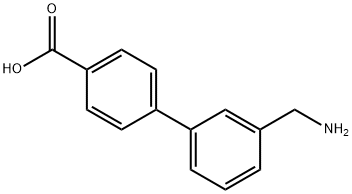 3'-(AMINOMETHYL)-BIPHENYL-4-CARBOXYLIC ACID 化学構造式