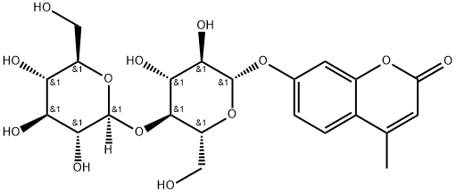 4-甲基伞形酮-Β-D-纤维素二糖苷,72626-61-0,结构式