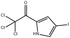 2,2,2-トリクロロ-1-(4-ヨード-1H-ピロール-2-イル)エタノン 化学構造式