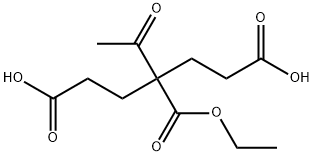 4-乙酰基-4-乙氧基羰基庚二酸, 72653-14-6, 结构式