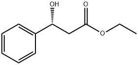 (R)-(+)-3-ヒドロキシ-3-フェニルプロピオン酸エチル 化学構造式