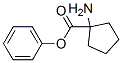 Cyclopentanecarboxylic acid, 1-amino-, phenyl ester (9CI) Structure
