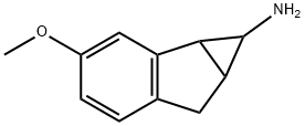 Cycloprop[a]inden-1-amine, 1,1a,6,6a-tetrahydro-3-methoxy- (9CI) Structure
