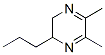 Pyrazine, 2,3-dihydro-5,6-dimethyl-2-propyl- (9CI)|
