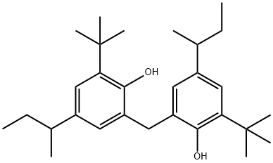 2,2'-methylenebis[4-sec-butyl-6-tert-butylphenol] Struktur