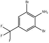 4-氨基-3,5-二溴三氟甲苯,72678-19-4,结构式