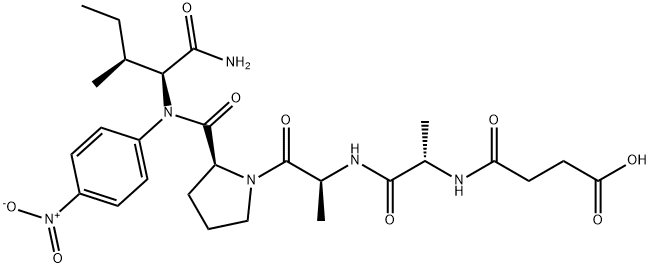 SUC-ALA-ALA-PRO-ILE-PNA, 72682-77-0, 结构式