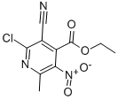 ETHYL 2-CHLORO-3-CYANO-6-METHYL-5-NITROPYRIDINE-4-CARBOXYLATE Struktur