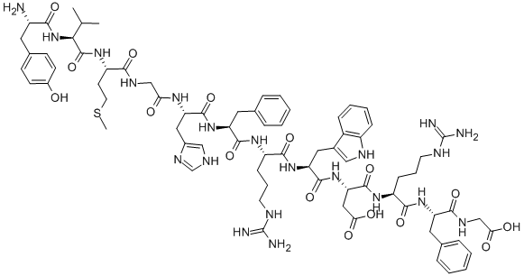 Γ-メラノサイト刺激ホルモン 化学構造式