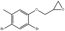 [(2,4-dibromo-5-methylphenoxy)methyl]oxirane 结构式