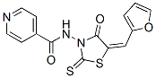 N-[(5E)-5-(2-furylmethylidene)-4-oxo-2-sulfanylidene-thiazolidin-3-yl] pyridine-4-carboxamide|