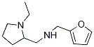 2-Pyrrolidinemethanamine,1-ethyl-N-(2-furanylmethyl)-(9CI),727361-19-5,结构式