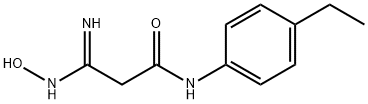 Propanamide, N-(4-ethylphenyl)-3-(hydroxyamino)-3-imino- (9CI) Structure