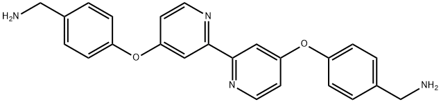 (([2,2'-联吡啶]-4,4'-二酰基双(氧基))双(4,1-苯撑)二甲胺 结构式