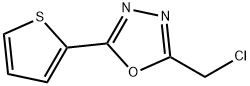 2-(chloromethyl)-5-(thiophen-2-yl)-1,3,4-oxadiazole 结构式