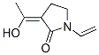 2-Pyrrolidinone, 1-ethenyl-3-(1-hydroxyethylidene)-, (3Z)- (9CI) Structure