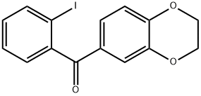 (2,3-二氢苯并[B][1,4]二噁英-6-基)(2-碘苯基)甲酮,727421-75-2,结构式