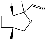 3-Oxabicyclo[3.2.0]heptane-2-carboxaldehyde, 2,5-dimethyl-, (1S,5R)- (9CI) Structure