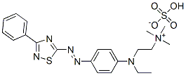 [2-[ethyl[4-[(3-phenyl-1,2,4-thiadiazol-5-yl)azo]phenyl]amino]ethyl]trimethylammonium hydrogen sulphate|