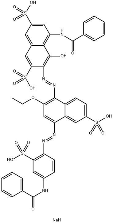 72749-84-9 tetrasodium 5-(benzoylamino)-3-[[4-[[4-(benzoylamino)-2-sulphonatophenyl]azo]-2-ethoxy-6-sulphonato-1-naphthyl]azo]-4-hydroxynaphthalene-2,7-disulphonate