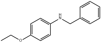 N-苄基-4-乙氧基苯胺,72753-31-2,结构式