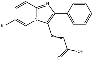 3-(6-BROMO-2-PHENYL-IMIDAZO[1,2-A]PYRIDIN-3-YL)-ACRYLIC ACID Structure