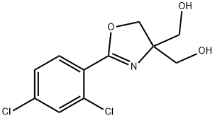 [2-(2,4-dichlorophenyl)-4-(hydroxymethyl)-4,5-dihydro-1,3-oxazol-4-yl]methanol Struktur