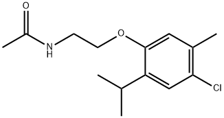 N-[2-(4-氯-5-甲基-2-丙-2-基-苯氧基)乙基]乙酰胺,727674-62-6,结构式