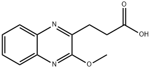 3-(3-甲氧基喹喔啉-2-基)丙酸, 727682-53-3, 结构式