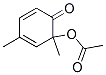 Acetic acid 1,3-dimethyl-6-oxo-2,4-cyclohexadienyl ester Structure