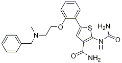 3-ThiophenecarboxaMide, 2-[(aMinocarbonyl)aMino]-5-[2-[2-[Methyl(phenylMethyl)aMino]ethoxy]phenyl]-|