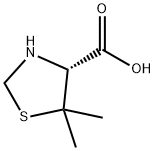 L-5,5-Dimethylthiazolidine-4-carboxylic acid Structure