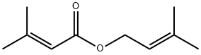 3-methyl-2-butenyl 3-methyl-2-butenoate 结构式