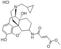 (E)-4-[[(5Α,6Β)-17-(环丙基甲基)-4,5-环氧-3,14-二羟基吗啡-6-基]氨基]-4-氧-2-丁烯酸甲酯盐酸盐, 72786-10-8, 结构式