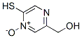 Pyrazinemethanol, 5-mercapto-, 4-oxide (9CI),72788-80-8,结构式