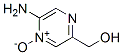 Pyrazinemethanol, 5-amino-, 4-oxide (9CI) Structure