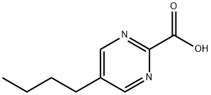 2-Pyrimidinecarboxylic acid, 5-butyl- (9CI) Structure