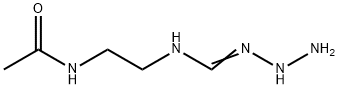 Acetamide,  N-[2-[(hydrazinoiminomethyl)amino]ethyl]-  (9CI) 结构式