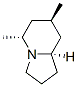 Indolizine, octahydro-5,7-dimethyl-, (5R,7R,8aR)- (9CI) Struktur