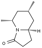 3(2H)-Indolizinone,hexahydro-5,7-dimethyl-,(5R,7S,8aR)-(9CI) 结构式