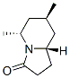 3(2H)-Indolizinone,hexahydro-5,7-dimethyl-,(5R,7R,8aS)-(9CI) Struktur