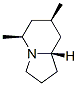 Indolizine, octahydro-5,7-dimethyl-, (5S,7R,8aS)- (9CI) 结构式