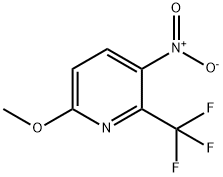 6-Methoxy-2-trifluoromethyl-3-nitropyridine Struktur