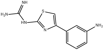 4-(3-Aminophenyl)-2-guanidinothiazole Structure
