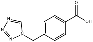 4-(1H-四唑-1-基甲基)苯甲酸 结构式